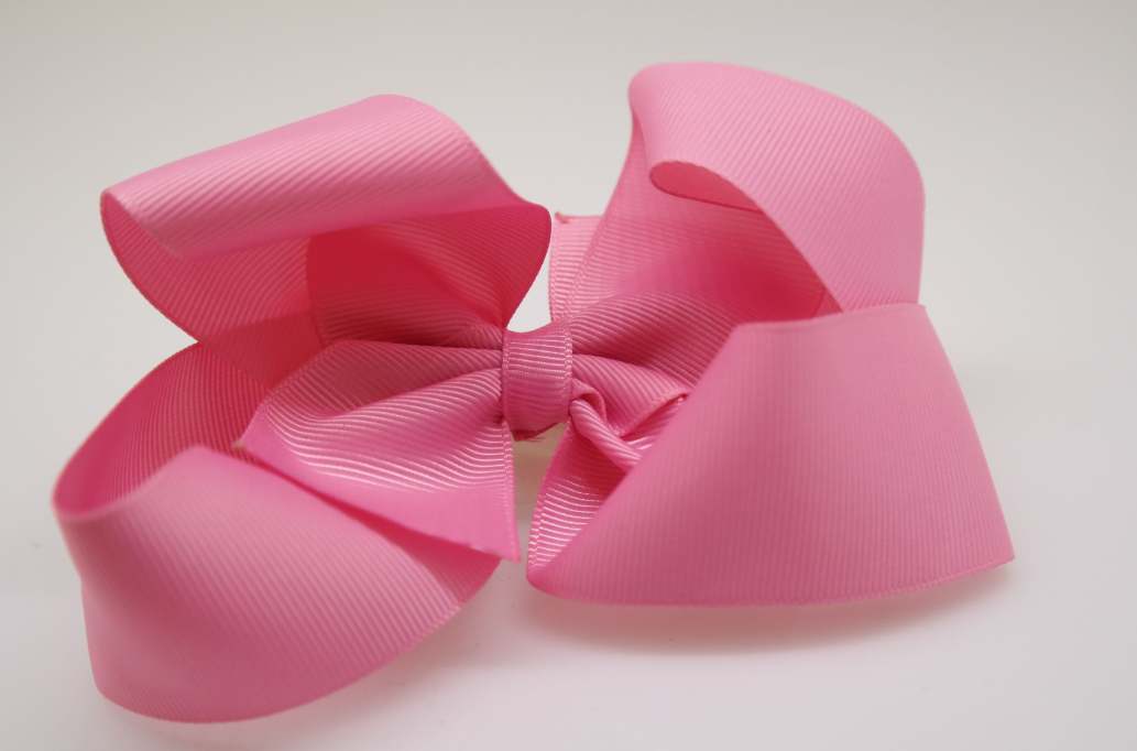 Itty bitty tuxedo hair Bow with colors  Geranium Pink